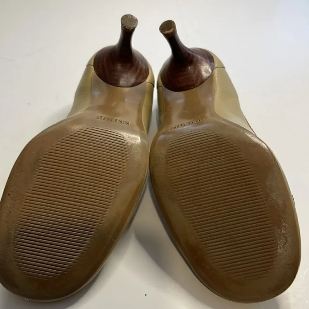 Nine West Leather Kitten Heel Pumps